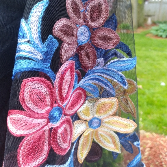 So Sheer Royal Blue Open Front Leisure Robe STUNNING 💗 - Picture 3 of 9